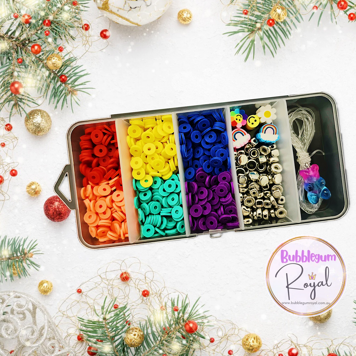 Small Rainbow Clay Bead DIY Kit