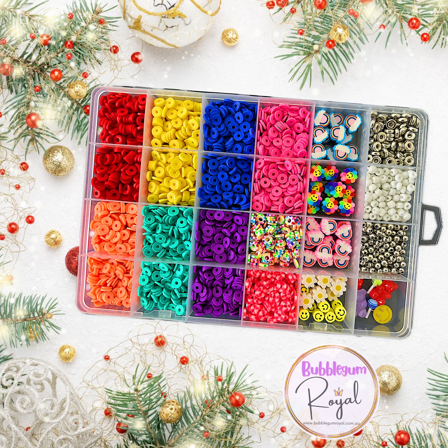Large Rainbow Clay Bead DIY Kit