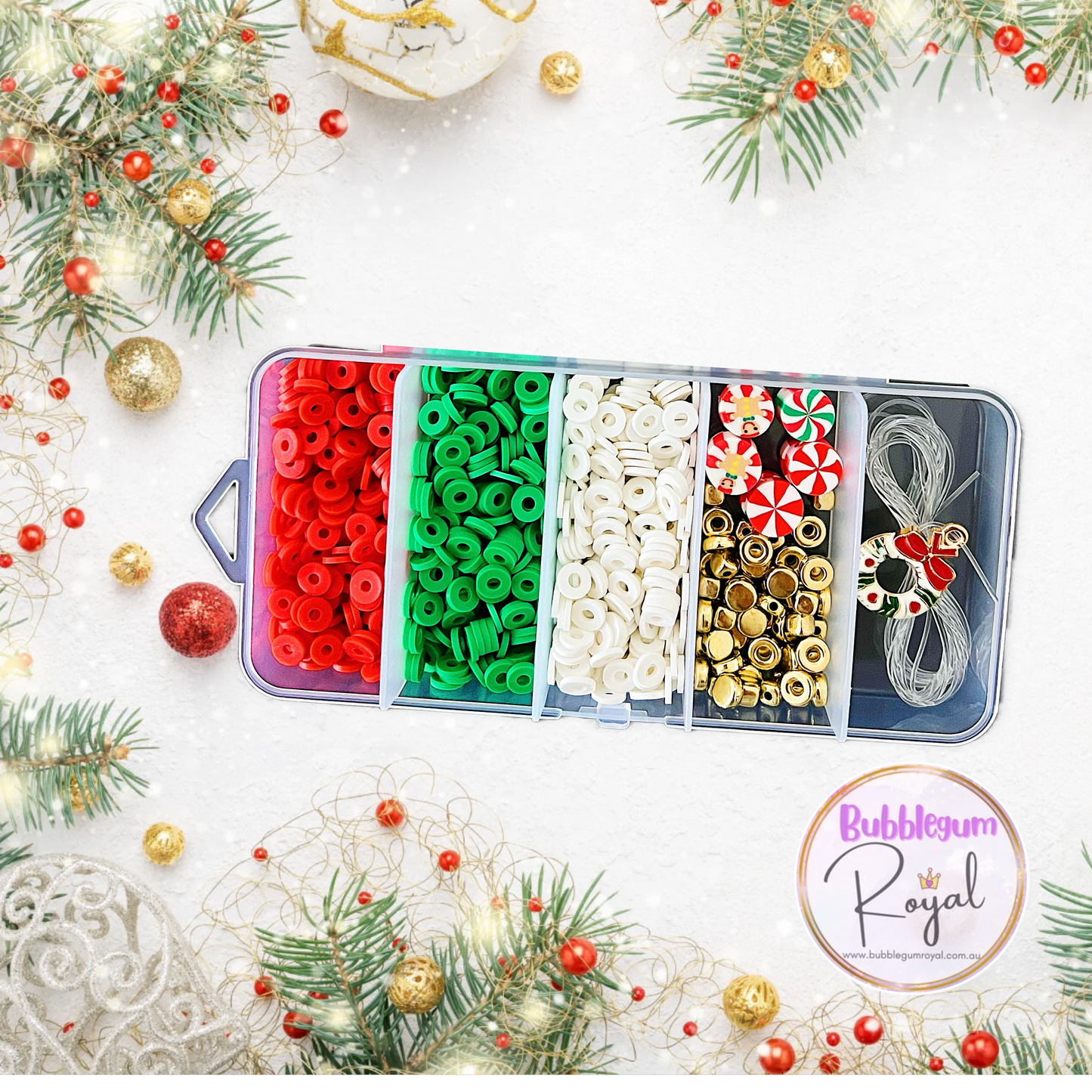 Small Christmas Clay Bead DIY Kit