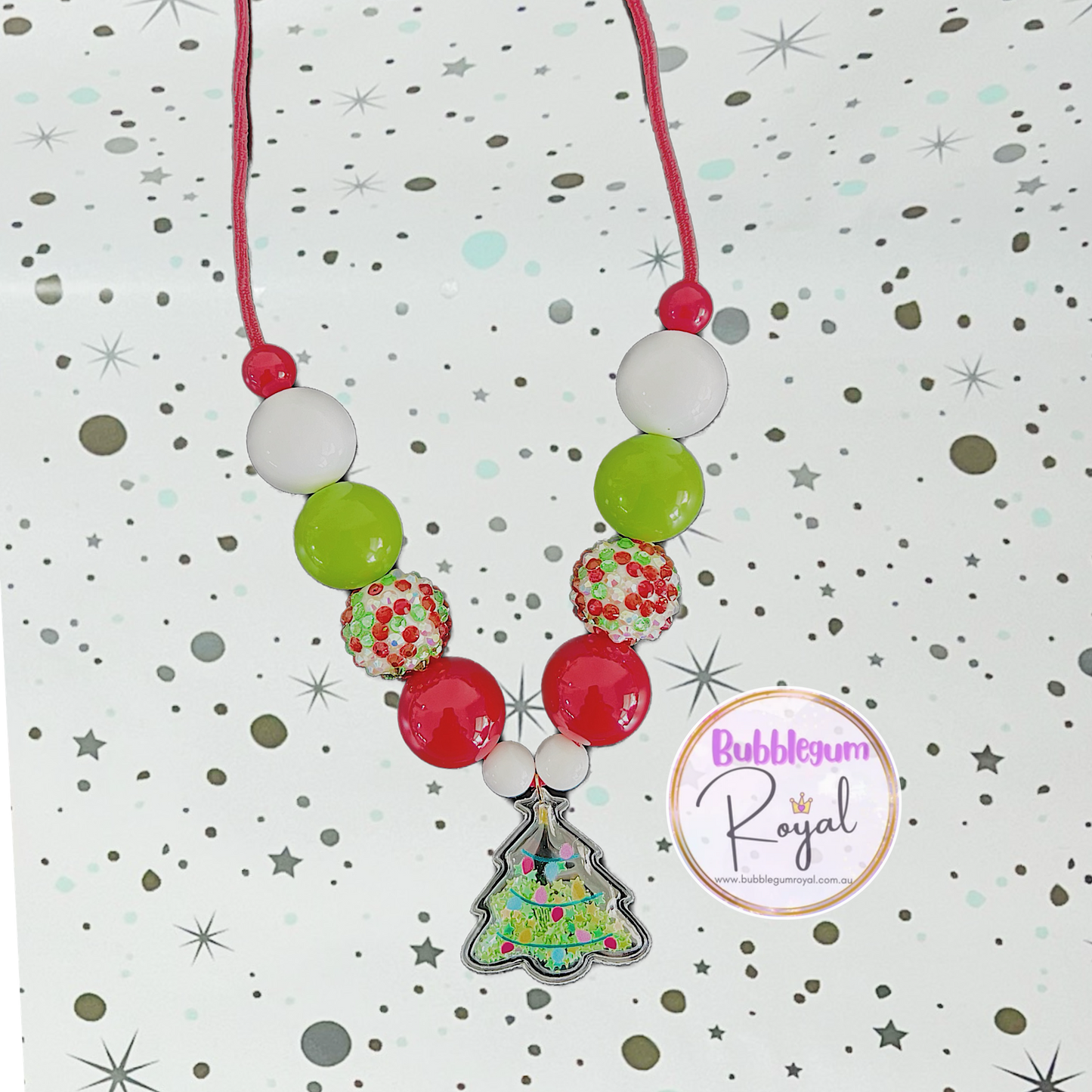 Shaker Glitter Christmas Tree - Personalised Bauble - Necklace or DIY Kit