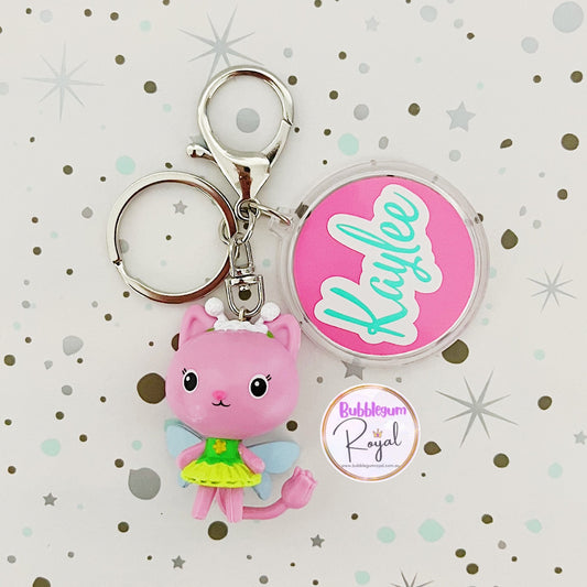 Kitty Fairy - Personalised Keyring/Bag Tag
