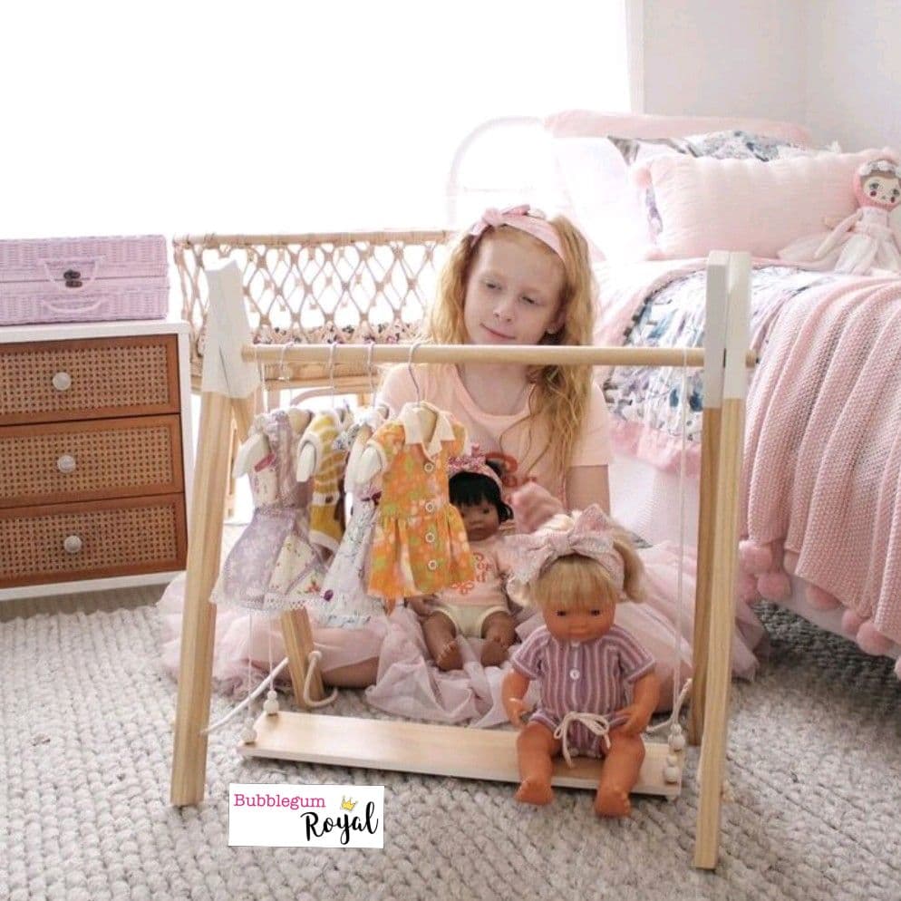 Limited Edition Doll Size Wooden Coat Hangers