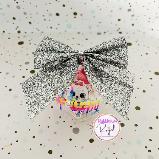 Ballet Cat - Personalised Bauble - Necklace or DIY Kit