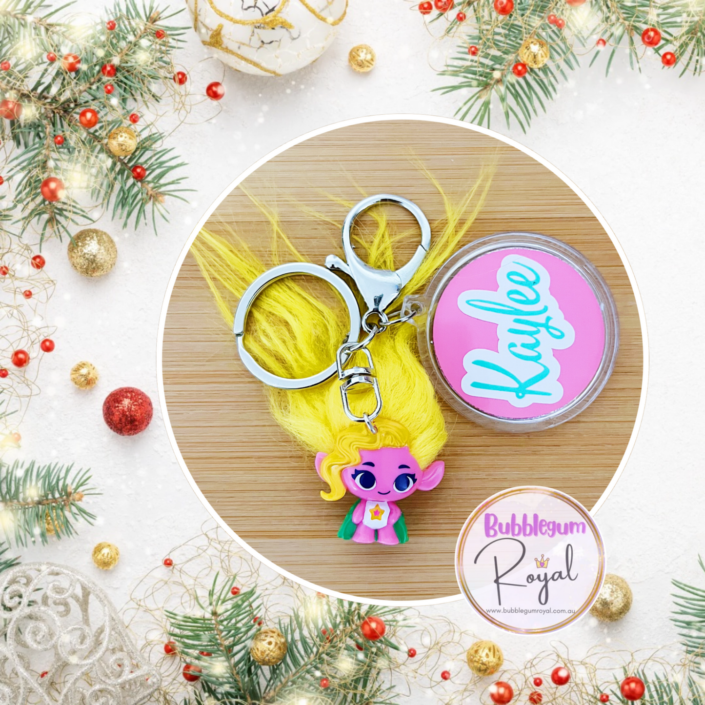 Viva Trolls Band Together - Personalised Keyring/Bag Tag