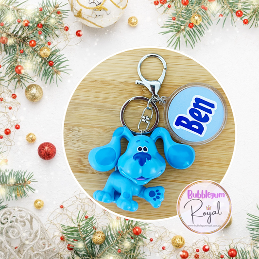 Blue Blues Clues - Personalised Keyring/Bag Tag