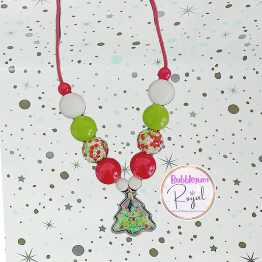 Shaker Glitter Christmas Tree - Personalised Bauble - Necklace or DIY Kit