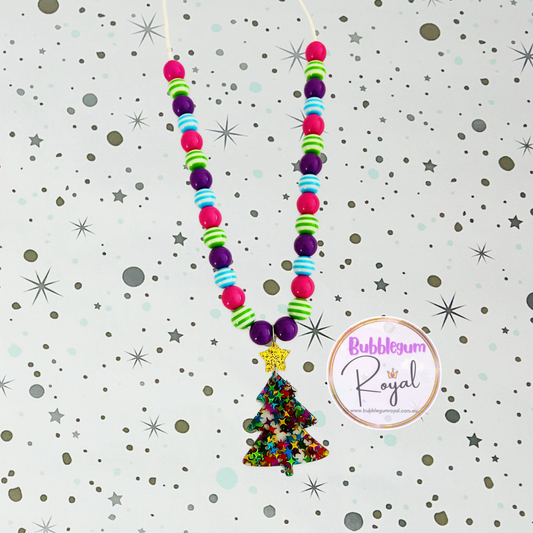 Multi Colour Tree - Personalised Bauble - Necklace or DIY Kit