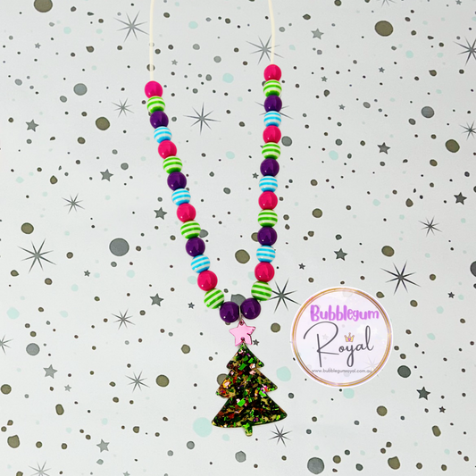 Pink Star Tree - Personalised Bauble - Necklace or DIY Kit