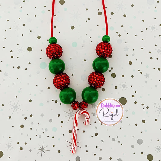 Candy Cane - Personalised Bauble - Necklace or DIY Kit