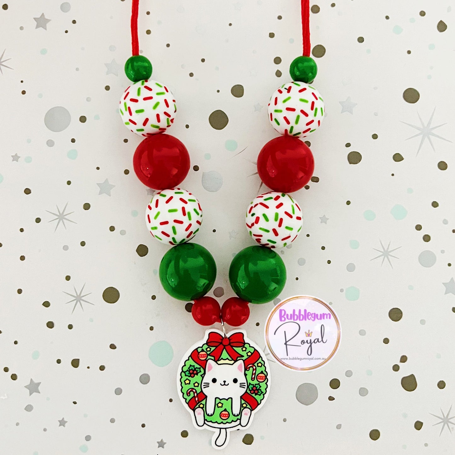 Cat Wreath - Personalised Bauble - Necklace or DIY Kit