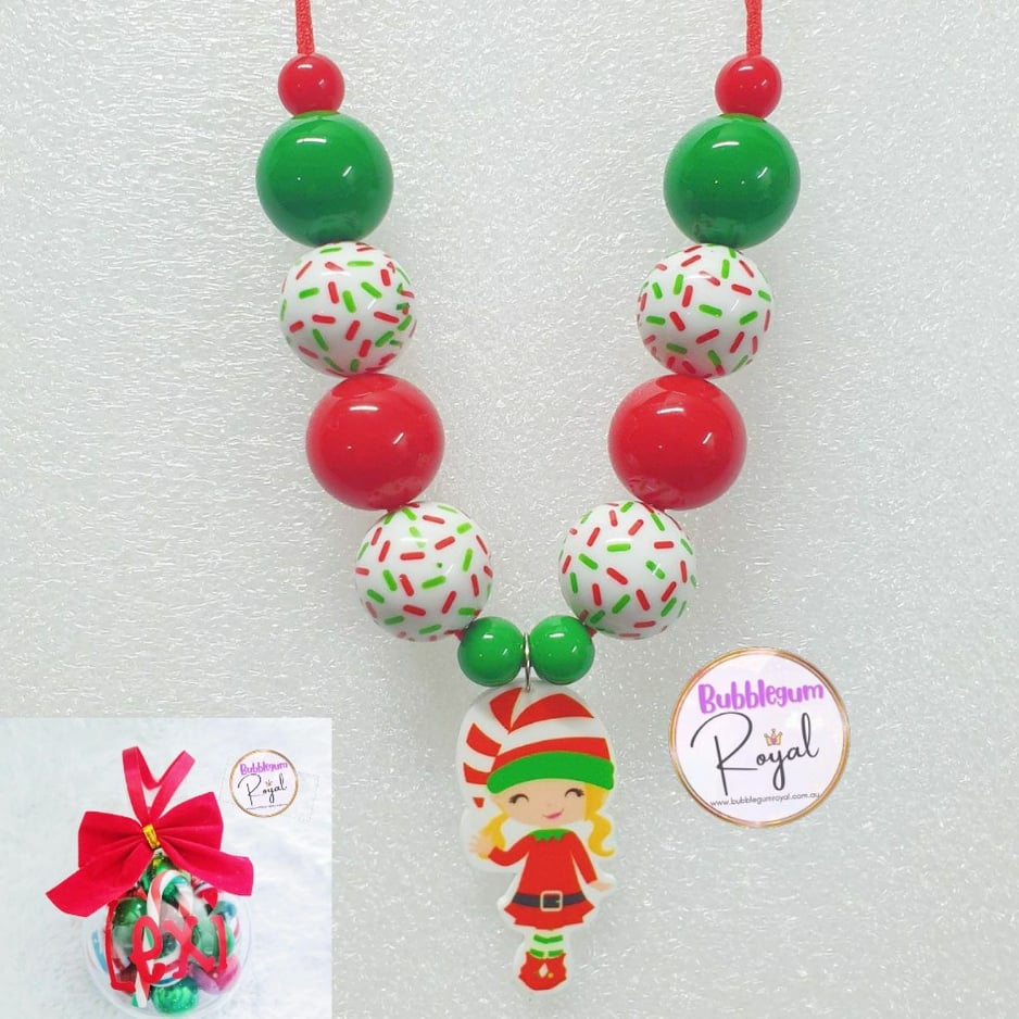 Christmas Girl - Personalised Bauble - Necklace or DIY Kit