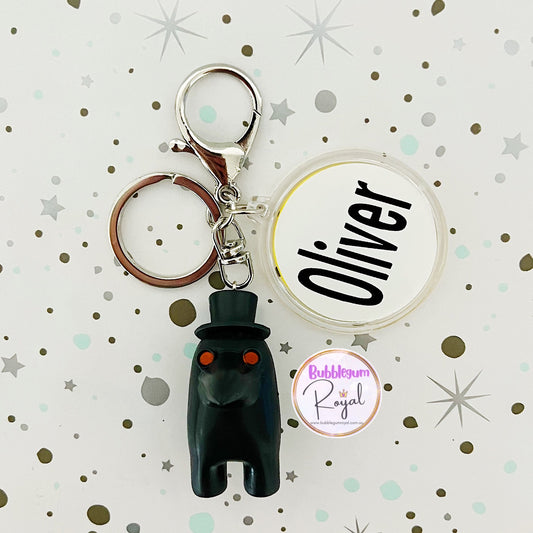 Crewmate Black - Personalised Keyring/Bag Tag