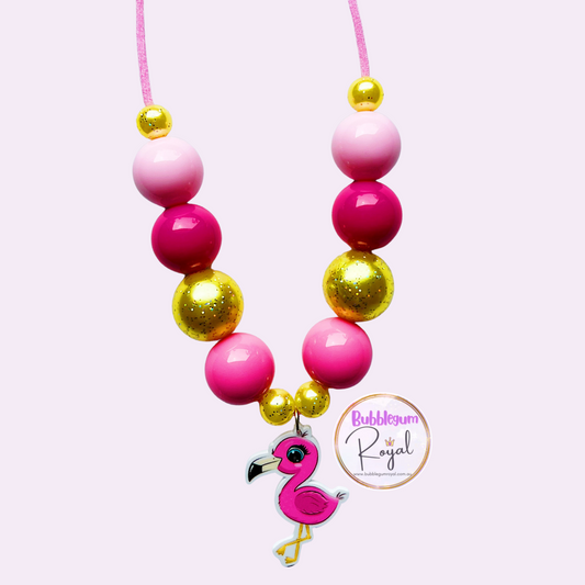 Flamingo - Personalised Bauble - Necklace or DIY Kit