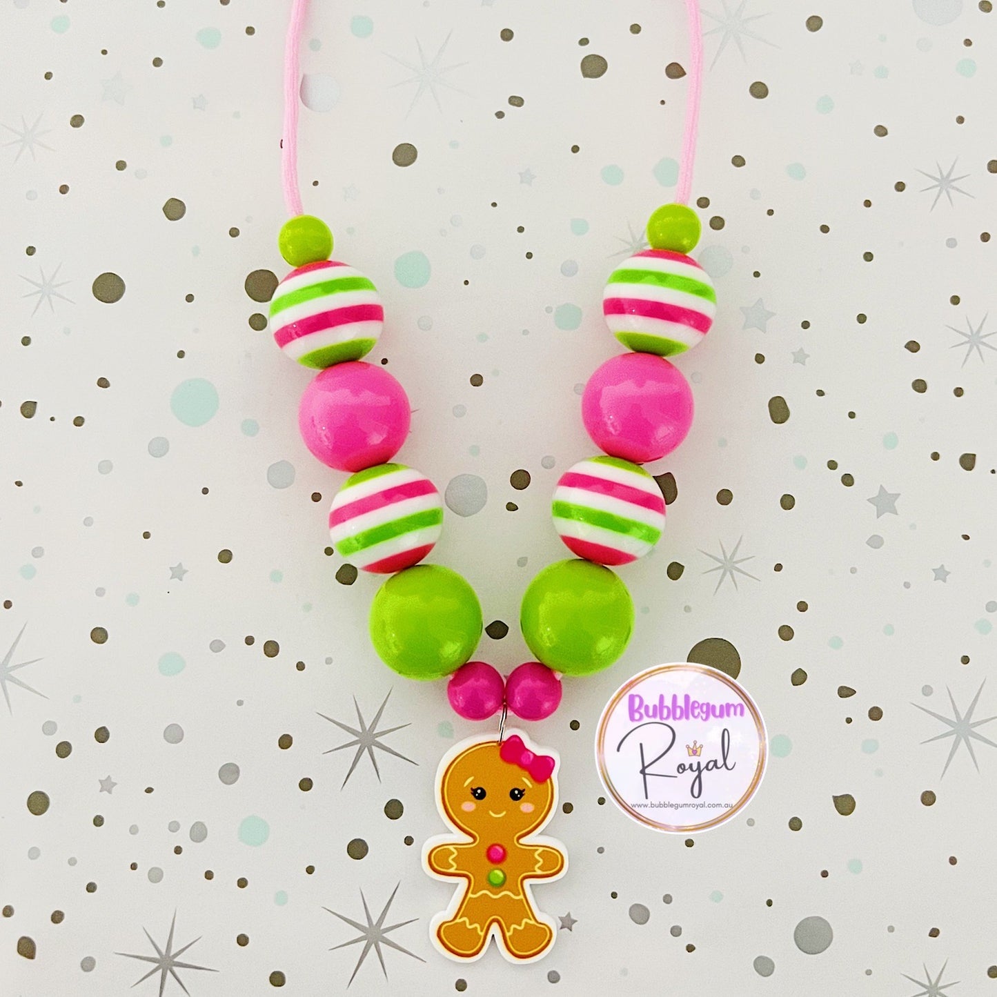 Gingerbread Girl - Personalised Bauble - Necklace or DIY Kit
