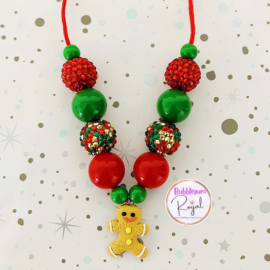 Gingerbread Man - Personalised Bauble - Necklace or DIY Kit