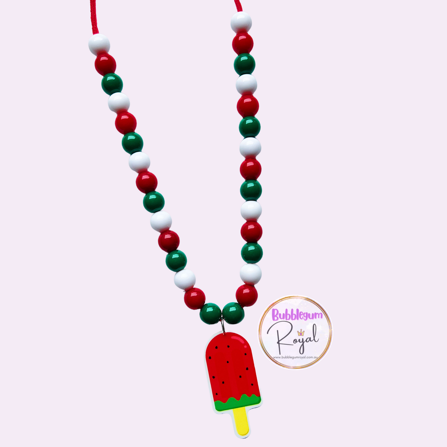 Watermelon Ice Block - Necklace or DIY Kit